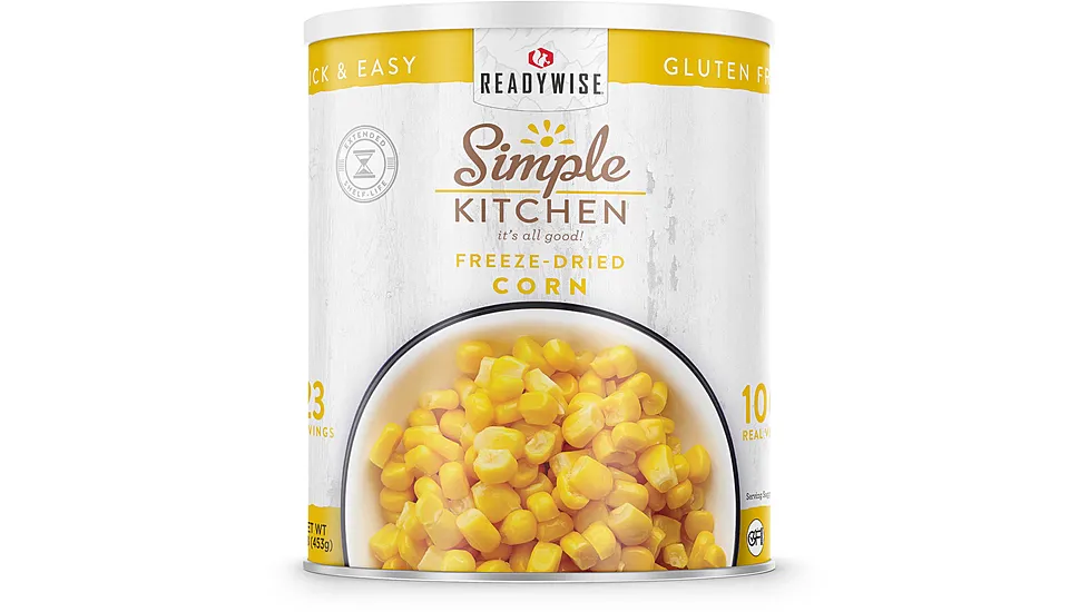 ReadyWise Simple Kitchen Freeze-Dried Corn - 23 Serving Can
